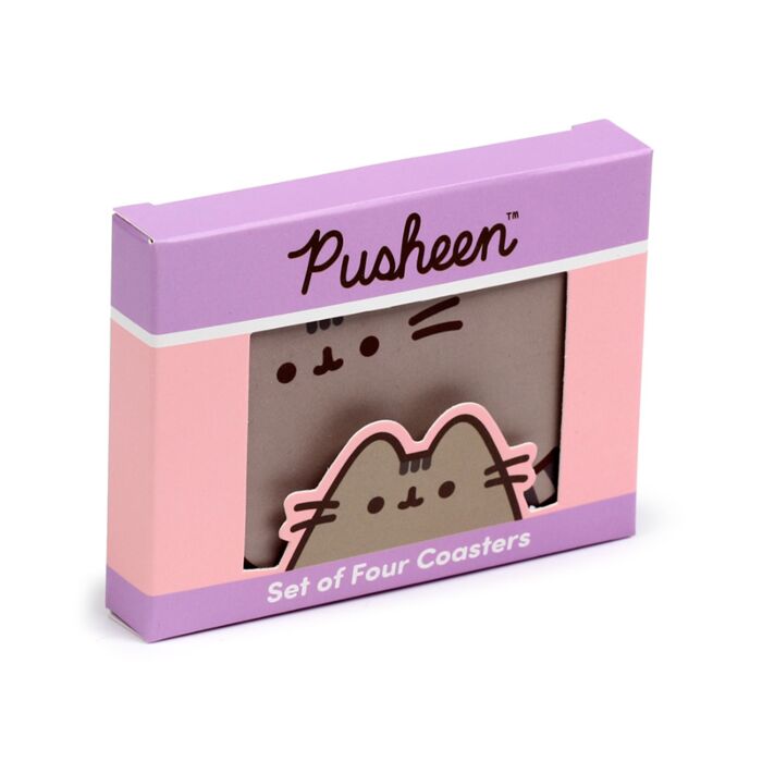 Poháralátét Szett, 4 db-os - Pusheen Macska