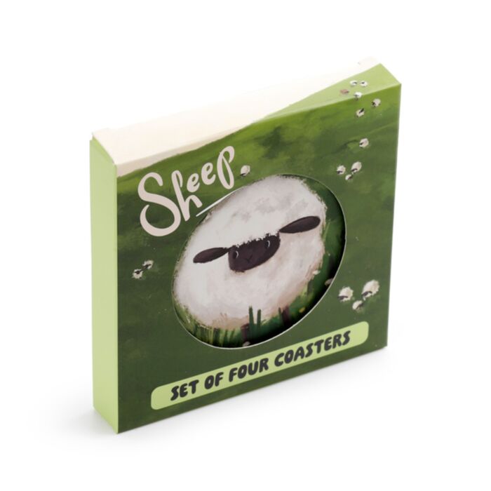 Poháralátét Szett, 4 db-os - Bárányok - SHEEP