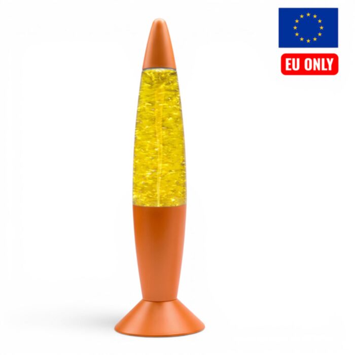 Színváltoztatós Tornádó Lámpa, USB-Töltős - Narancssárga