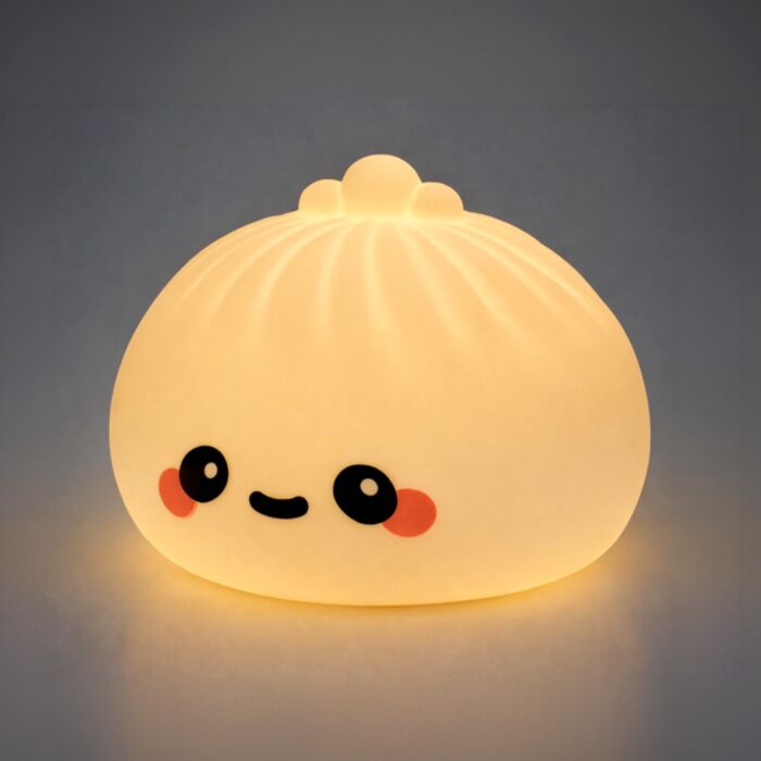 Formatervezett LED Éjszakai Lámpa - Bao Bun Gőzgombóc - Foodiemals
