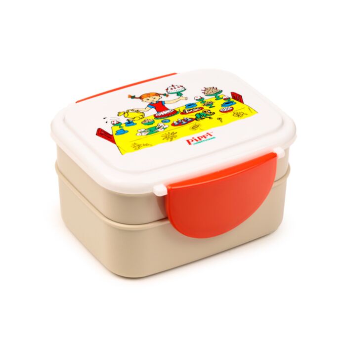 Bento Ételhordó Doboz Evőeszközökkel, Pattintós Tető - Harisnyás Pippi
