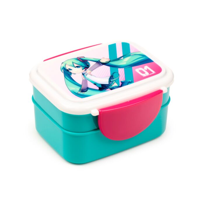 Bento Ételhordó Doboz Evőeszközökkel, Pattintós Tető - Hatsune Miku