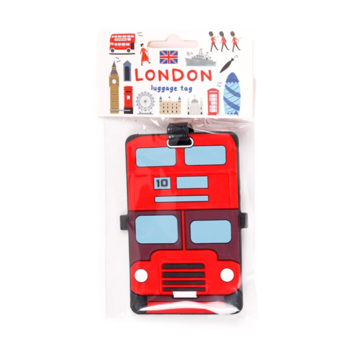 Bőröndcimke, PVC - London Busz