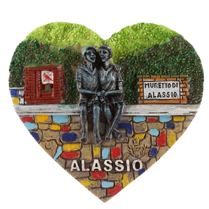Hűtőmágnes, Tengerpart - I Love Alassio