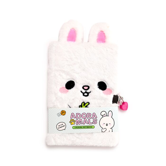 Plüss Napló Lakattal & Kulccsal - Frances, a Nyuszi - Édes Állatok ADORAMALS