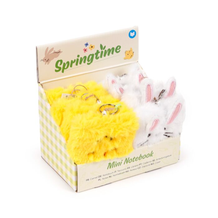 Mini Plüss Napló, A7 - Csibe & Nyuszi - Tavasz SPRINGTIME