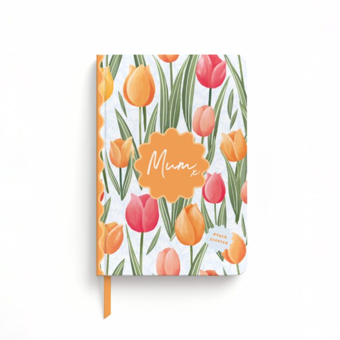 Illatos Notesz A5, Sima, Újrahasznosított Papír - MUM - Tulipán