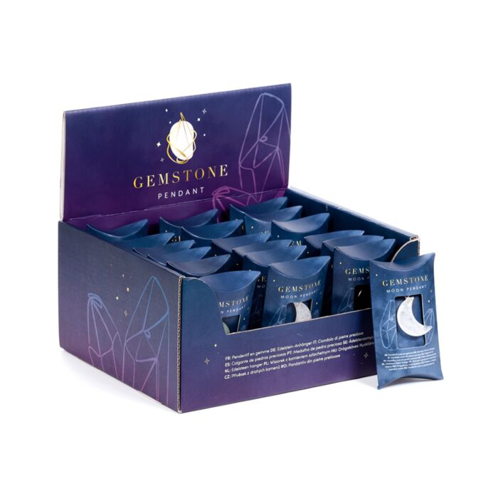 Nyaklánc - Hold Alakú Gyógyító Drágakővel