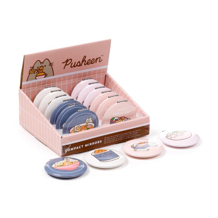 Kompakt Tükör, Fém - Sushi Club - Pusheen Macska