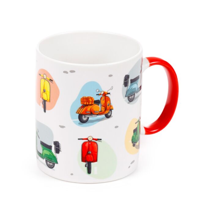 Bögre, Porcelán - Retró Robogó