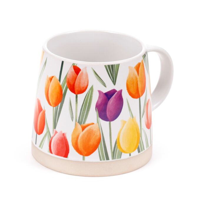 Bögre, Kőkerámia - Tulipán