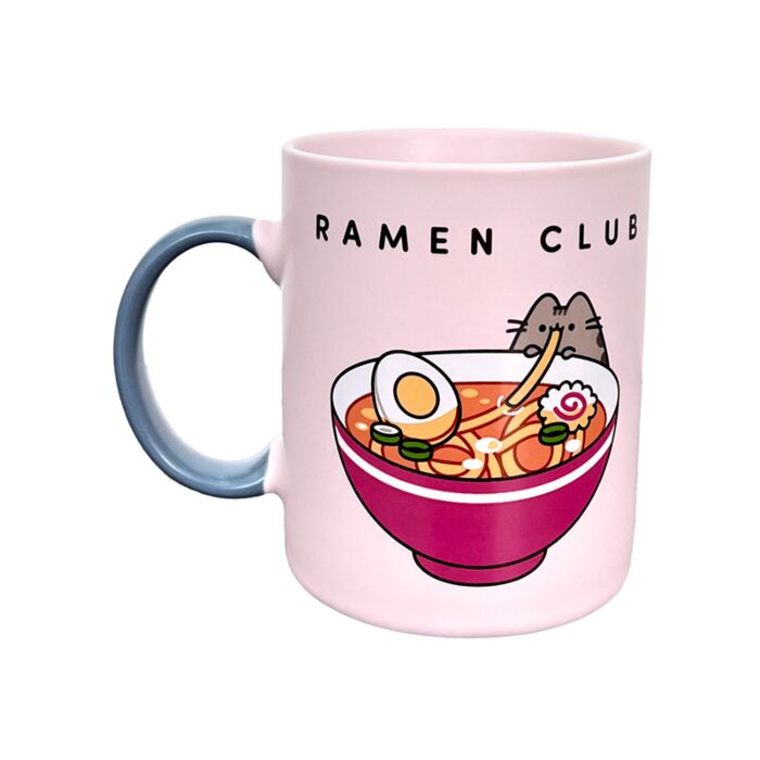 Bögre, Porcelán - Rózsaszín - Pusheen Macska RAMEN CLUB