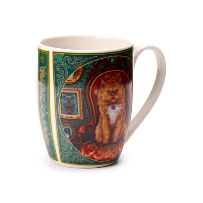 Bögre, Porcelán - Haragos Macska - Mad About Cats - Lisa Parker