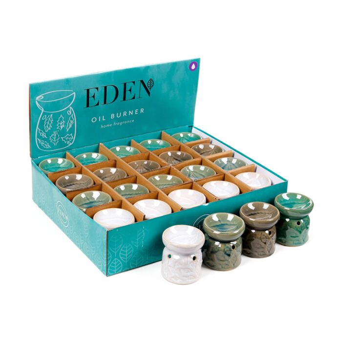 Aromalámpa, Kerámia - Levél Lenyomatokkal - 7cm