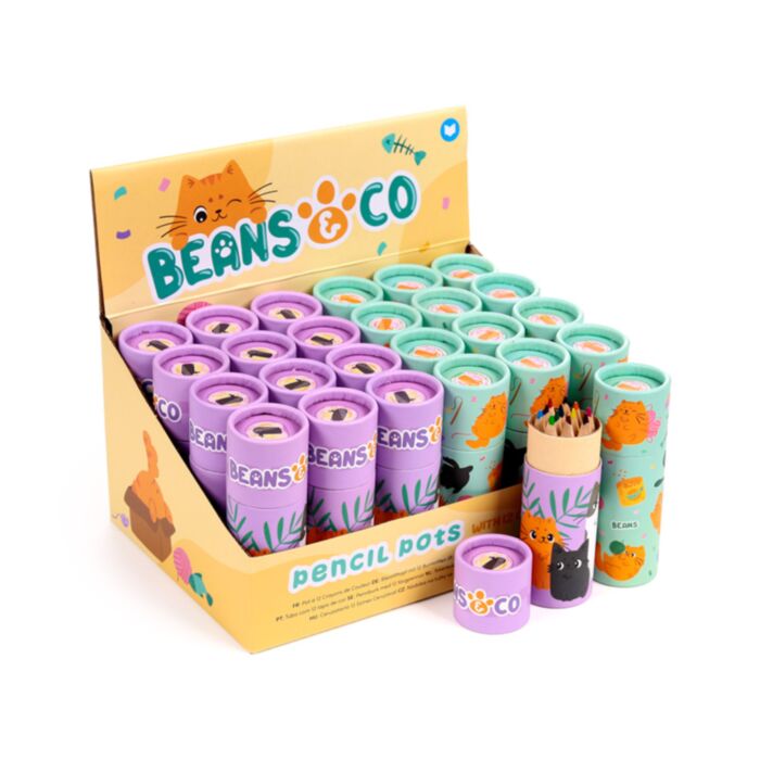 Színes Ceruzák Ceruzatartóban - Beans & Társai Macskák