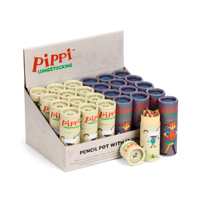 Színes Ceruzák Ceruzatartóban - Harisnyás Pippi