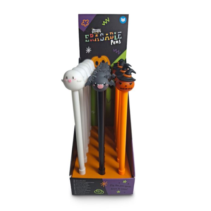 Törölhető Toll Topperrel - Szellem, Denevér & Halloweeni Tök - Kísérteties SPOOKY