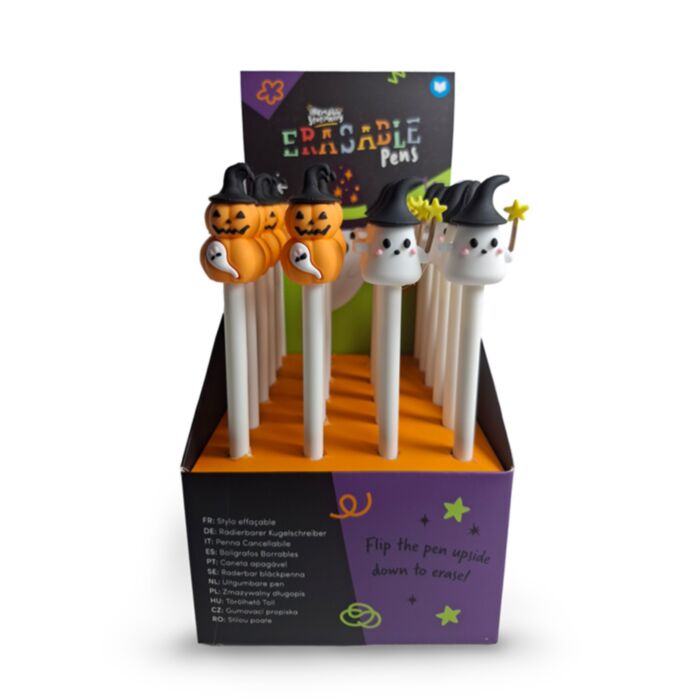 Törölhető Toll Topperrel - Szellem & Halloweeni Tök - Kísérteties SPOOKY
