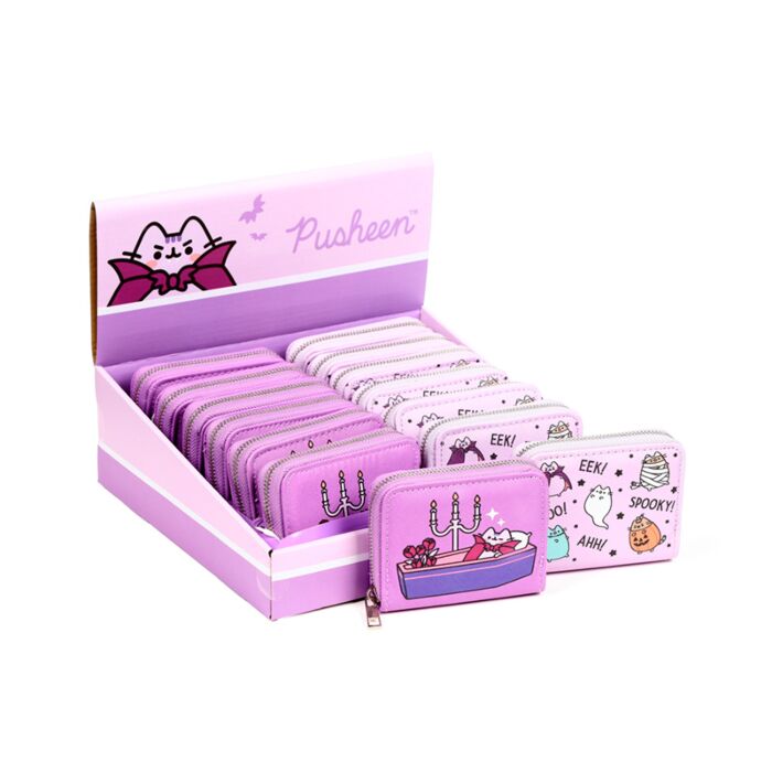 Pénztárca, Cipzáras, Kicsi - Halloweeni Pusheen Macska