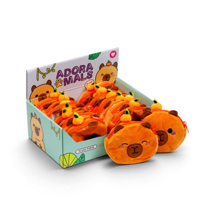 Aprótartó/Mini Pénztárca, Plüss - Kapibara - Édes Állatok ADORAMALS