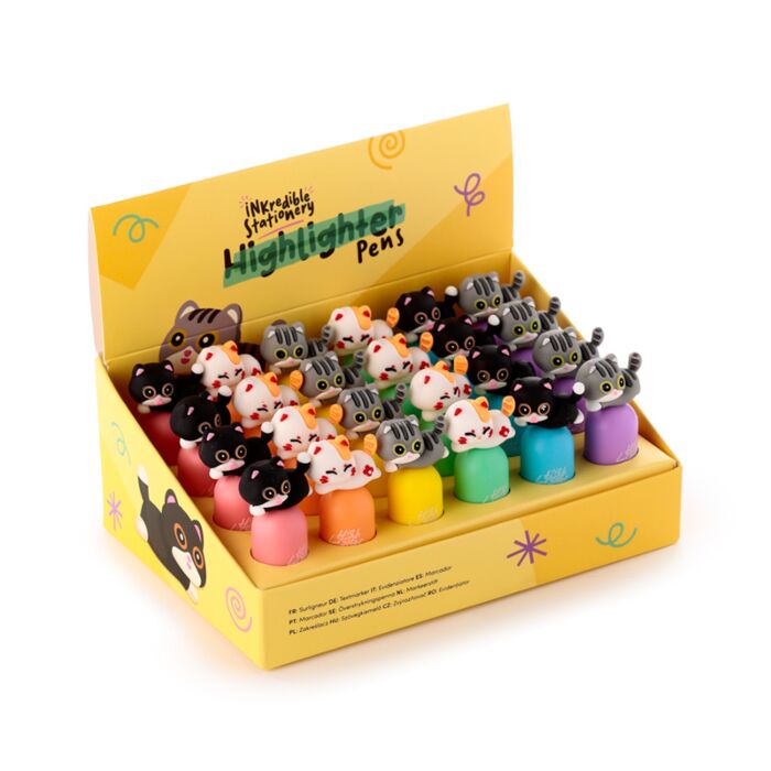 Szövegkiemelő Toll Topperrel - Aranyos Cat