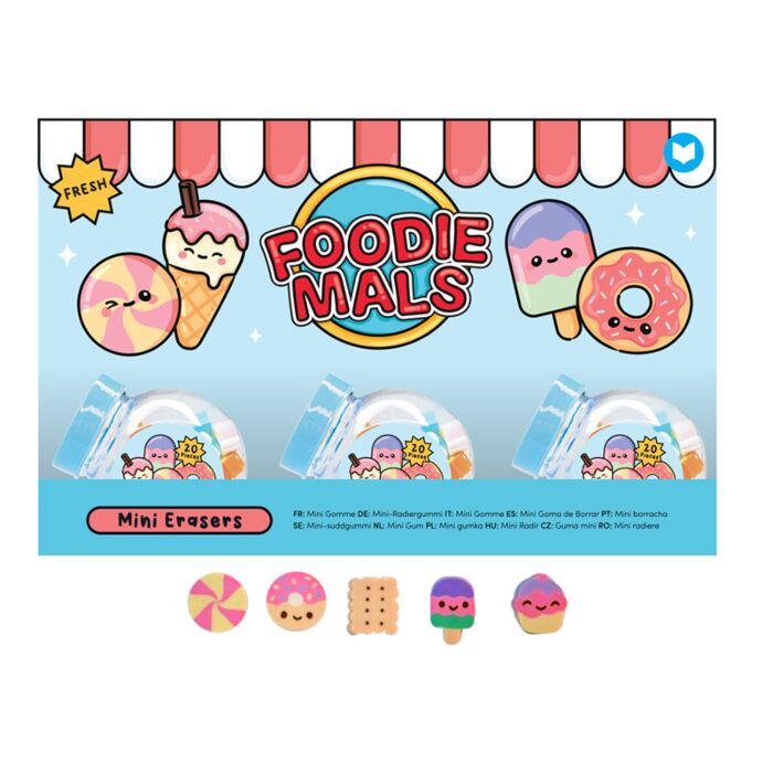 Mini Radírok Üvegcsében - Foodiemals