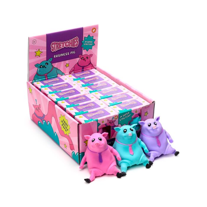 Antistressz Játék - Sztreccs Üzletember Malac Nyakkendőben