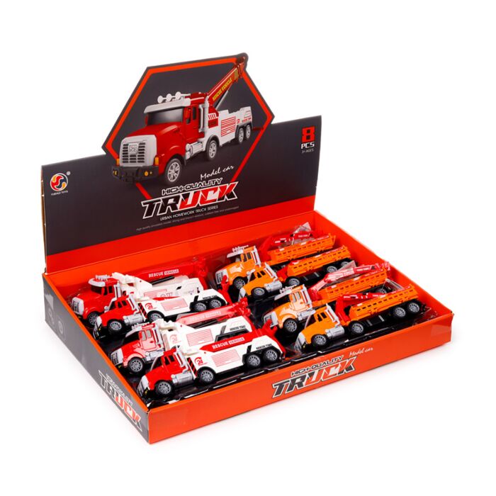 Felhúzhatós Játék - Darus Teherautó