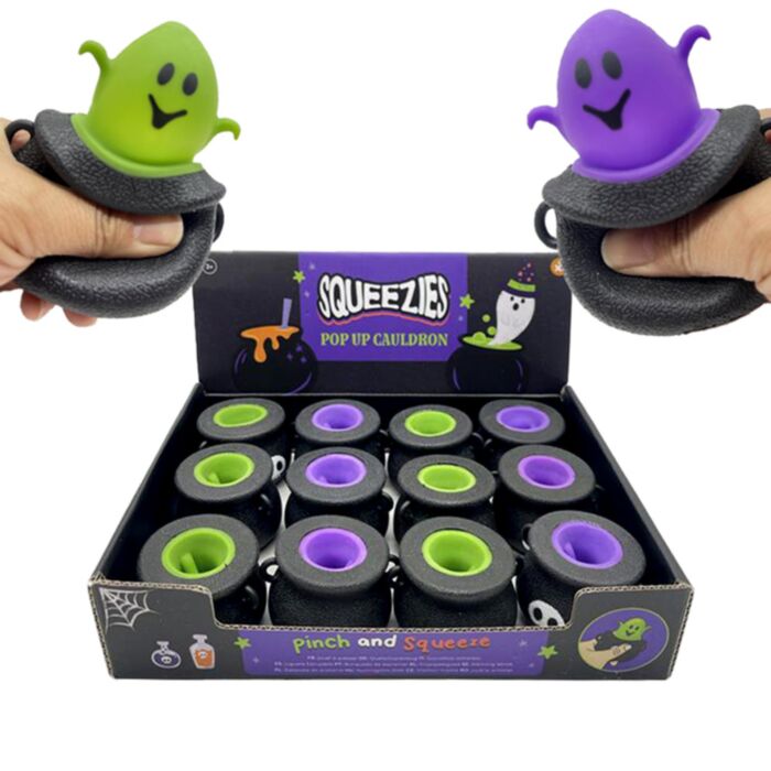 Nyomogatós Játék - Halloweeni Üstből Kiugró Szellem - Kísérteties SPOOKY