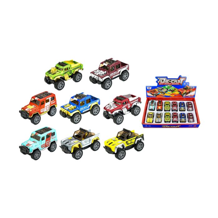 Felhúzhatós Játék - 4x4 Terepjáró Autó