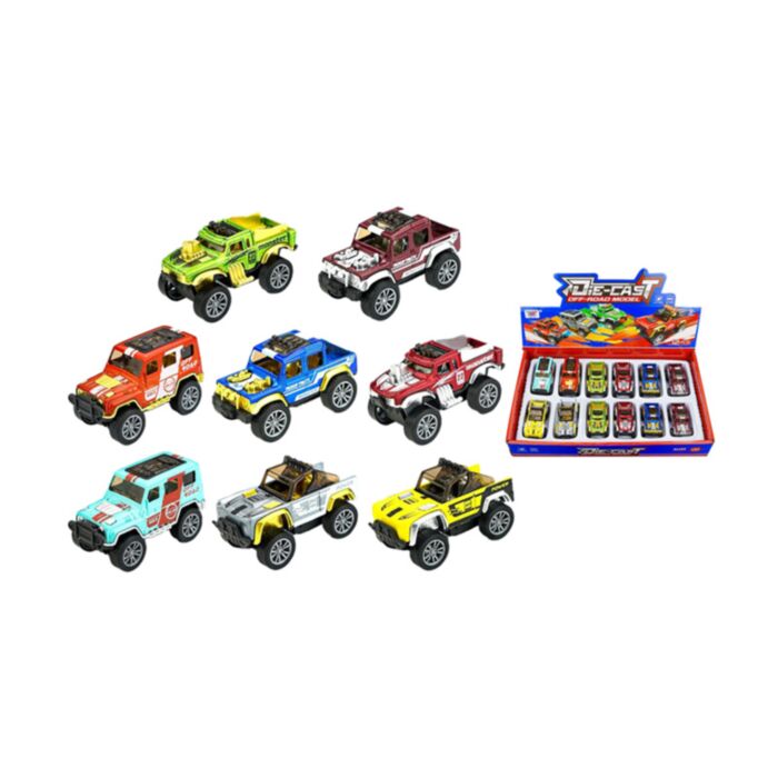 Felhúzhatós Játék - 4x4 Terepjáró Autó