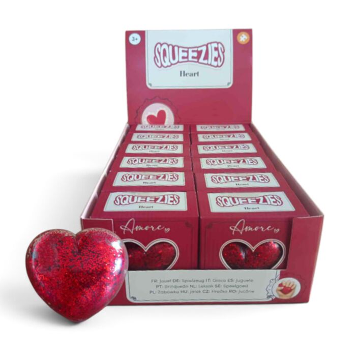 Antistressz Játék, Maltóz - Glitteres Sztreccs Szív - Amore