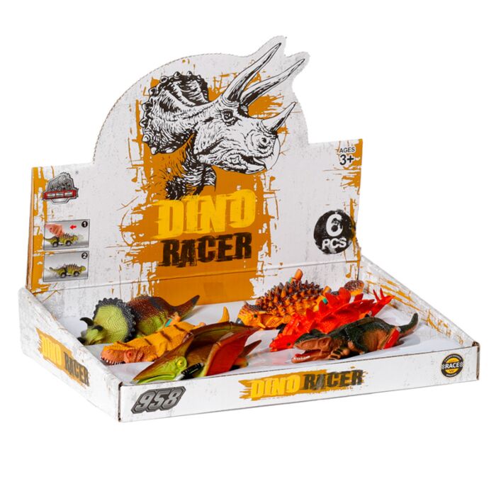 Felhúzhatós Játék - Dinoszaurusz Autó
