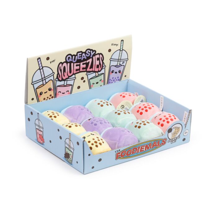 Nyomogatós Játék, Plüss - Slime Squeezy Labda - Bubble Tea - Foodiemals