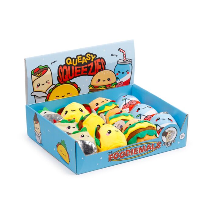 Nyomogatós Játék, Plüss - Slime Squeezy Labda - Foodiemals