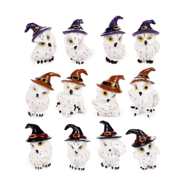 Bölcs Öreg Mágikus Bagoly Figurák - Minivilág