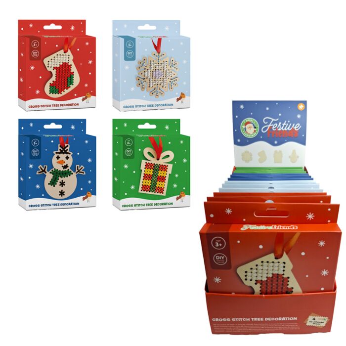 Csináld Magad Keresztöltéses Karácsonyfadísz, Karácsonyi - Karácsony Barátai