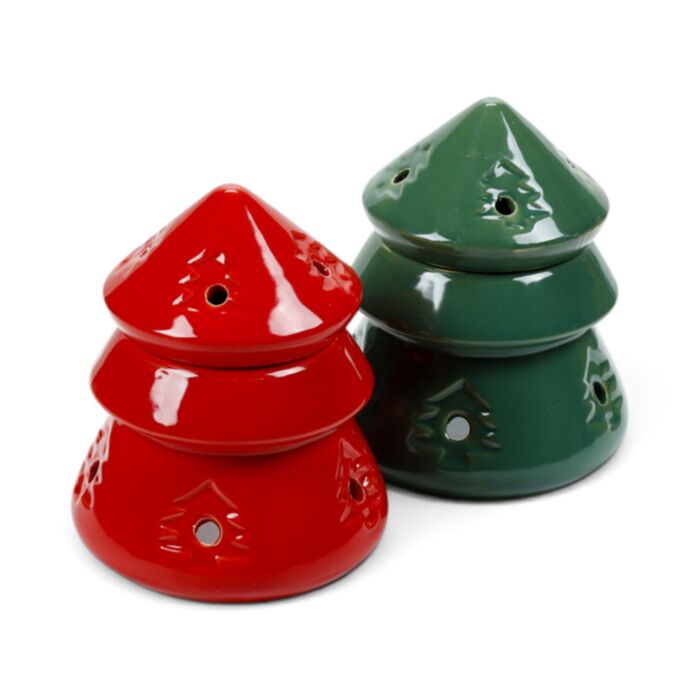 Aromalámpa, Porcelán, Karácsonyi - Karácsonyfa - Eden