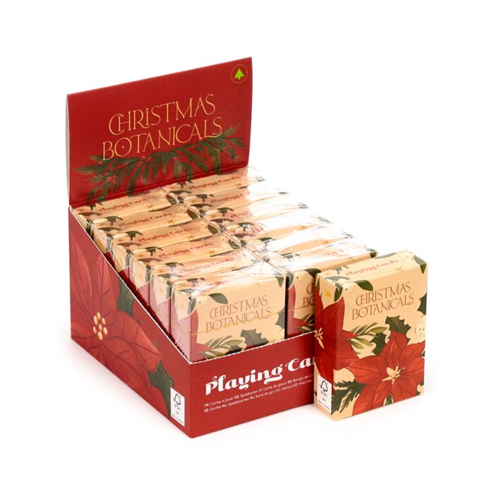 Francia Kártya Pakli, 54 lapos, Karácsonyi - Mikulásvirág - Karácsonyi Növények