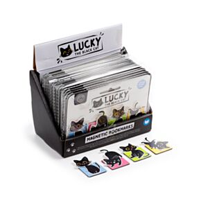 Mágneses Könyvjelző Szett - Lucky, a Fekete Macska