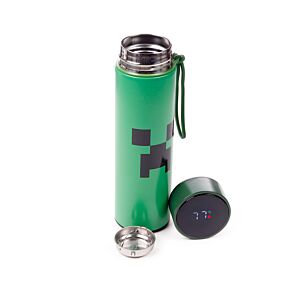Thermo Kulacs, Digitális Hőmérővel 450ml - Minecraft Creeper