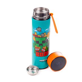 Thermo Kulacs, Digitális Hőmérővel 450ml - Minecraft BOOM