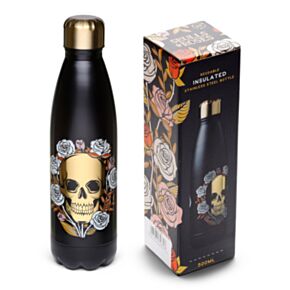 Thermo Kulacs 500ml, Fém - Koponyák & Rózsák