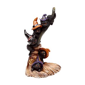 Boszorkány Fekete Macskák Seprűnyélre Másznak Boszorkány Fekete Macskák Seprűnyélre Másznak