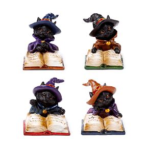 Boszorkány Fekete Macska a Mágikus Varázskönyvből Olvas