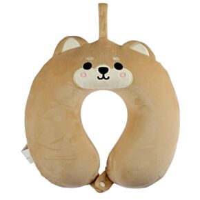 Memory Foam&Plüss Utazópárna RELAXEAZZZ - Shiba Inu Kutya - Édes Állatok ADORAMALS