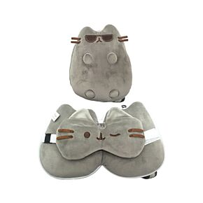 Utazópárna Szemmaszkkal, Plüss RELAXEAZZZ - Napszemüveges  Pusheen Macska