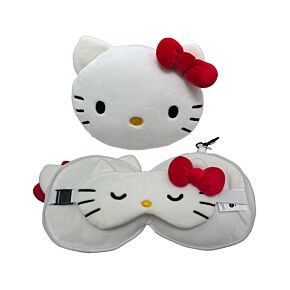 Utazópárna Szemmaszkkal, Plüss RELAXEAZZZ - Hello Kitty Macska