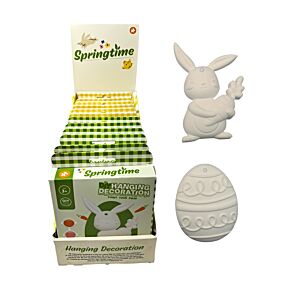 Csináld Magad Festhető Függődísz - Húsvéti Nyuszi és Tojás - Tavasz/Springtime