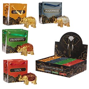 Szerencsehozó Elefánt Figura, Glitterezett Szerencsehozó Elefánt Figura, Glitterezett